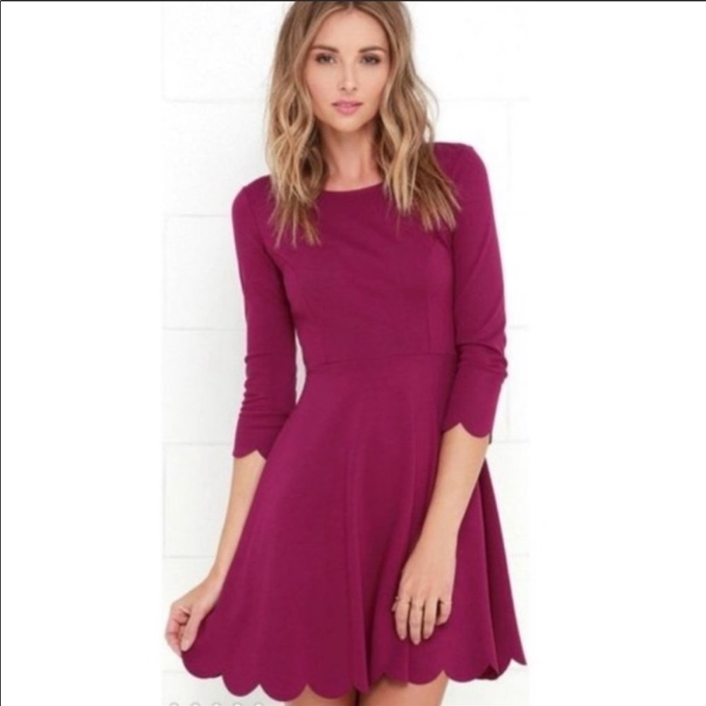 NEW Lulus Cumulonimbus Clouds Skater Dress Small
